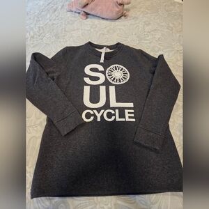 SoulCycle  Lululemon Yes Fleece Pullover Size 6 Heathered Side Zips